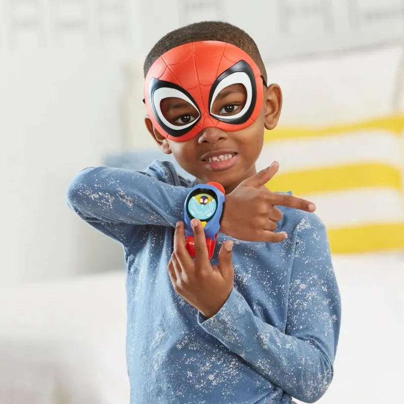 Spiderman Máscara Spidey con Brazalete de comunicación para Niños<Hasbro Clearance