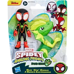 Spiderman Set de Figuras Spidey And His Amazing Friends de Miles Spin Morales y Electrosaurus<Hasbro Best