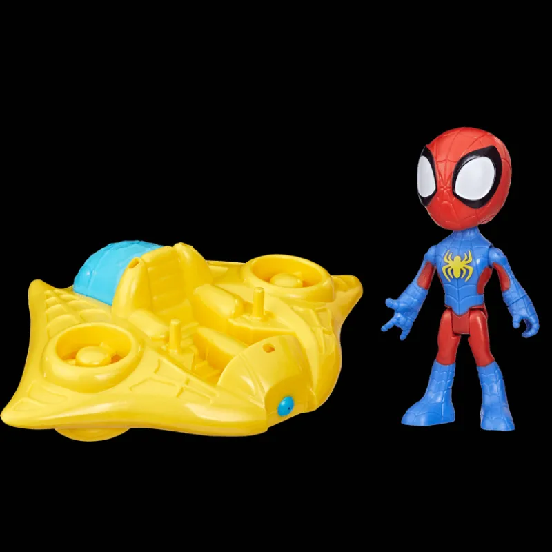 Spiderman Set de Figuras de Spidey con Nave Acuática<Hasbro Clearance