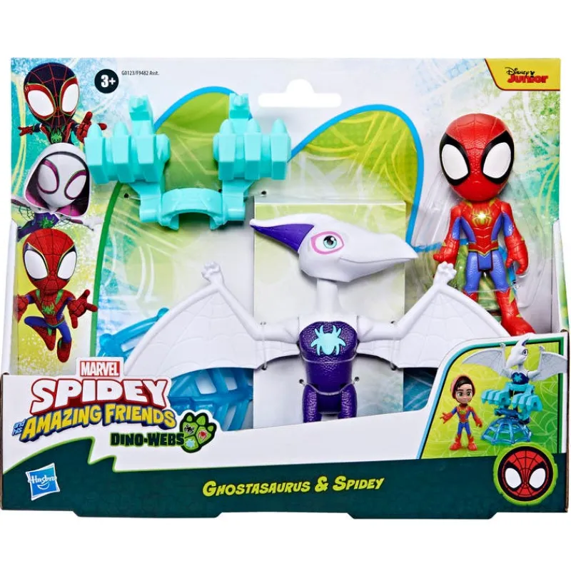Spiderman Set de Figuras Spidey And His Amazing Friends Dino-Webs Ghostasaurus & Spidey<Hasbro Clearance