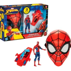 Spiderman Set de Juegos: Máscara de Spiderman para Niños, Lanzatelarañas y Figura de Acción<Hasbro Best