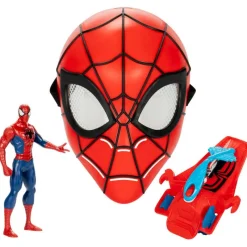 Spiderman Set de Juegos: Máscara de Spiderman para Niños, Lanzatelarañas y Figura de Acción<Hasbro Best