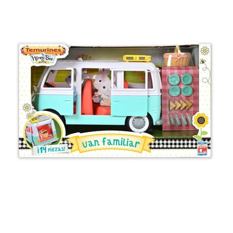 Ternurines Set de Juego Vehículo Van Familiar<Fotorama New