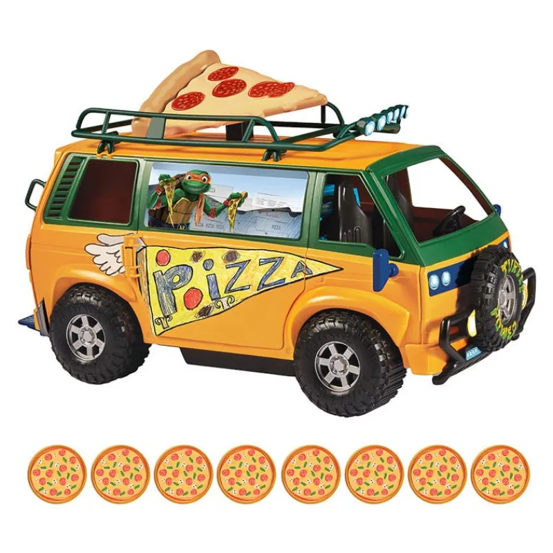 Tortugas Ninja Movie Van de Pizza con Lanzador 89761<Bandai Outlet
